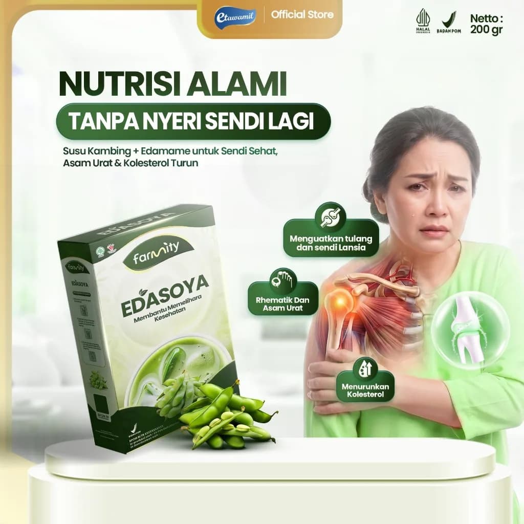 EDASOYA Susu Edamame | Susu Nabati & Nutrisi Alami dari Edamame | BPOM Halal