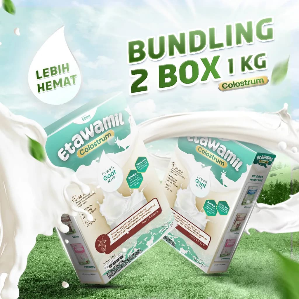 ETAWAMIL - Paket 2 Susu Kambing Etawa Kolostrum 1 KG, gambar kedua