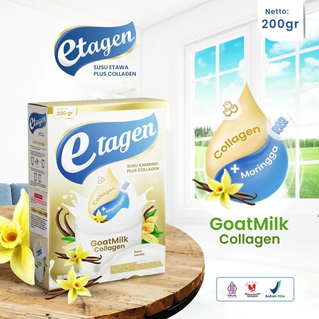 ETAWAMIL Susu Kolagen Rasa Vanila 200 Gram, gambar kedua