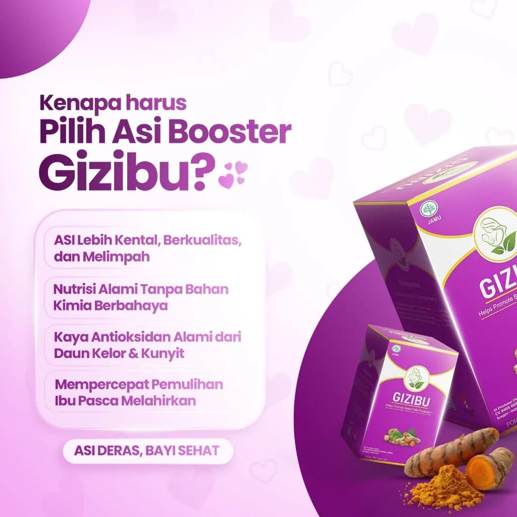 GIZIBU Kapsul Pelancar ASI Ibu Menyusui BPOM Halal – ASI Booster Ibu Menyusui | Kapsul Herbal Pelancar ASI Ibu Menyusui, gambar kedua